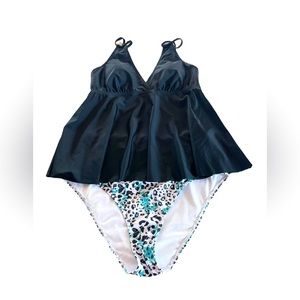 High Waisted Tankini Set